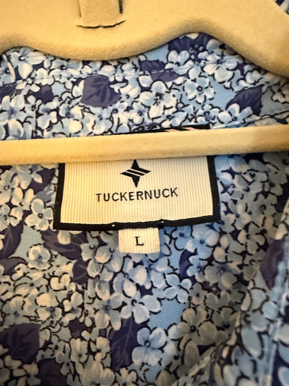 Tuckernuck Blue Hydrangea Hayes Button-Front Shirt Dress - Picture 2 of 4